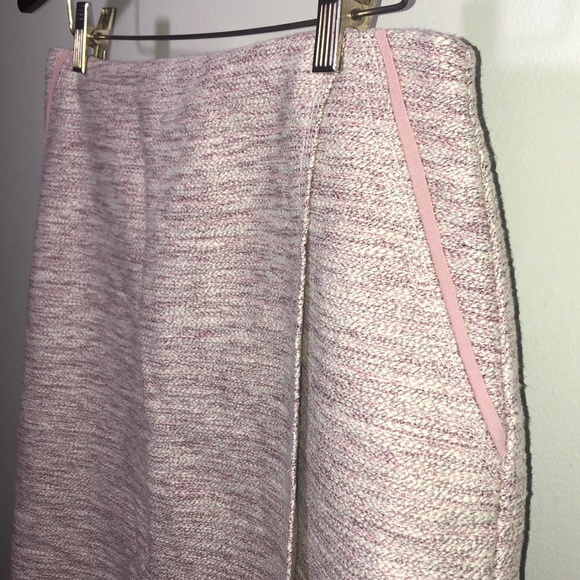 NWT Blush Pink Tweed Wrap Skort - Picture 4 of 8